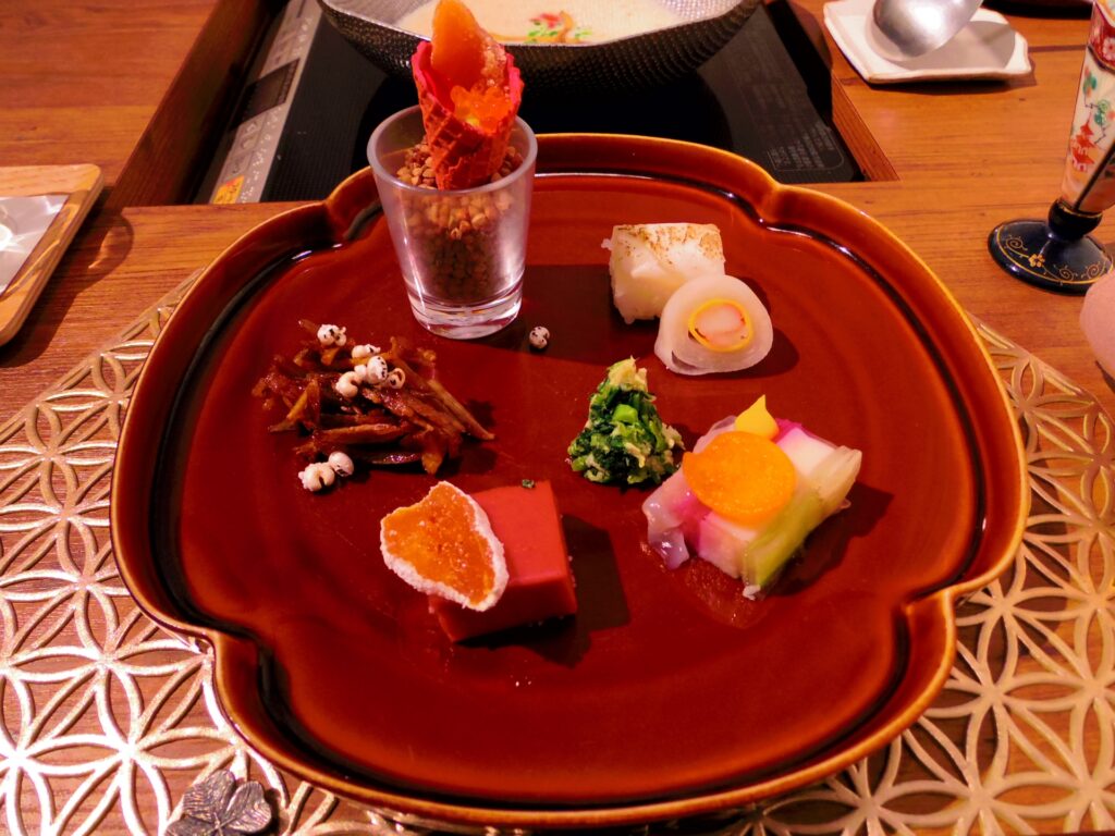 Modern Japanese European fusion fine dining Tokyo