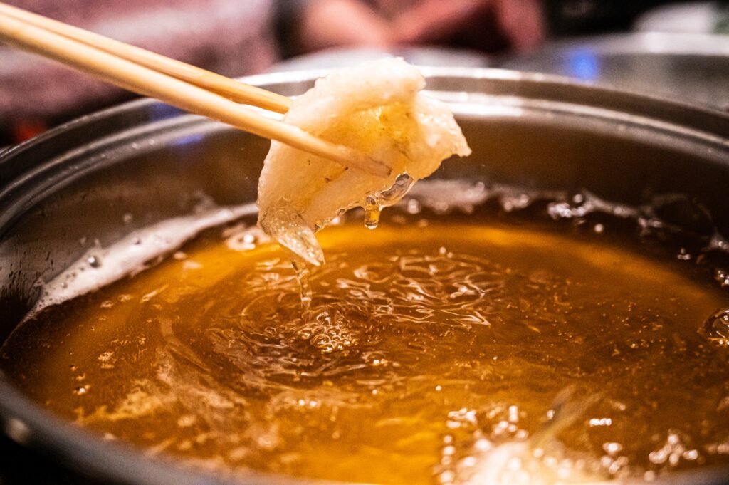 High-end tempura chef frying in Tokyo