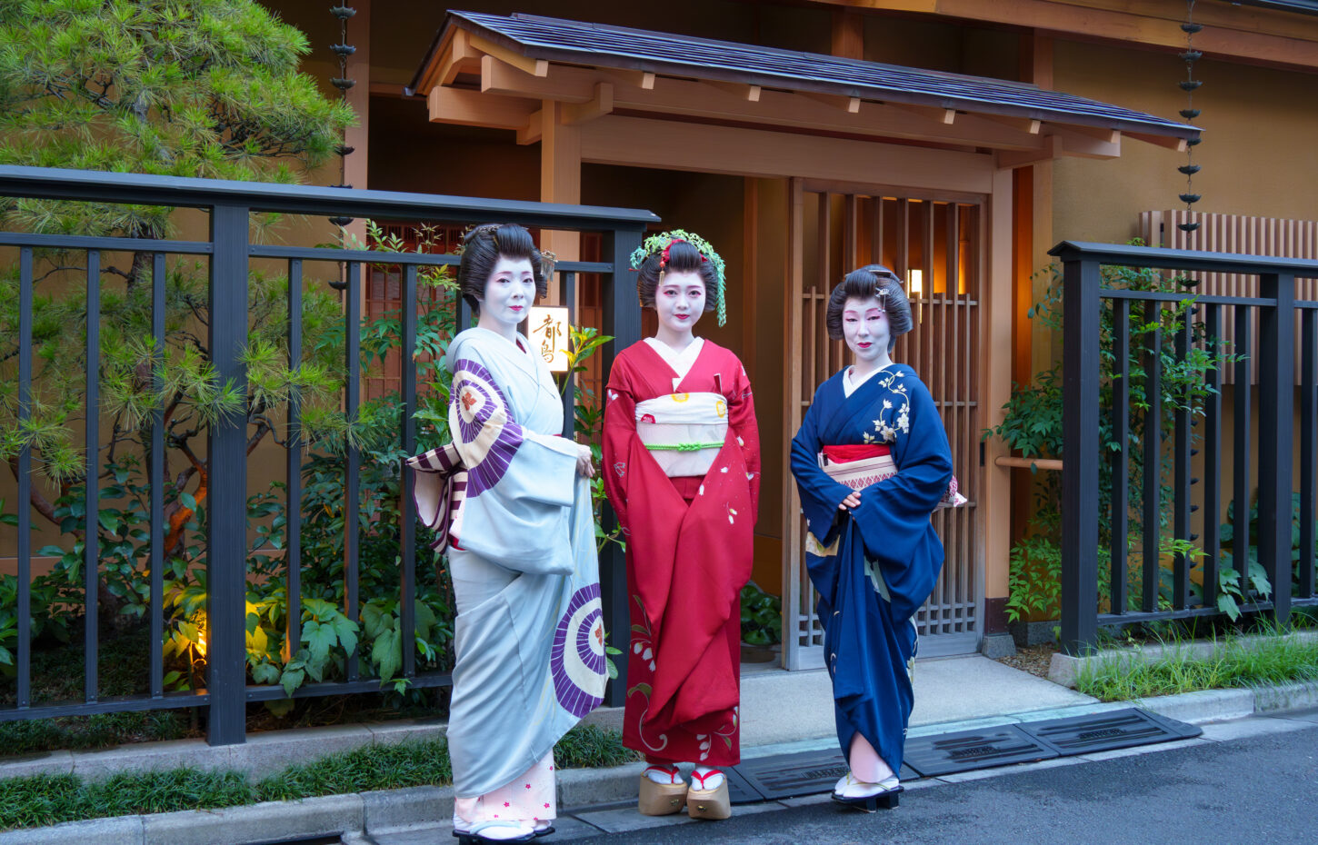 Geisha and maiko in Kyoto and Tokyo hanamachi