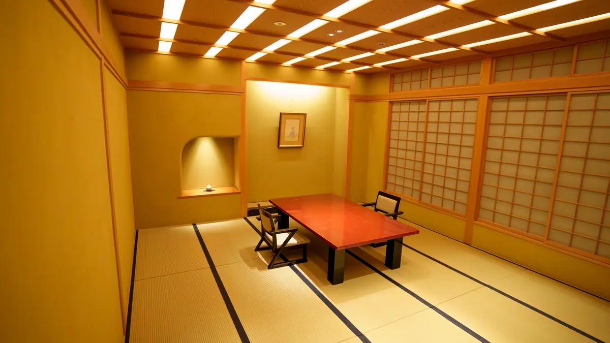 Yanagi Room — private room with table and chair seating at Asakusa Miyakodori