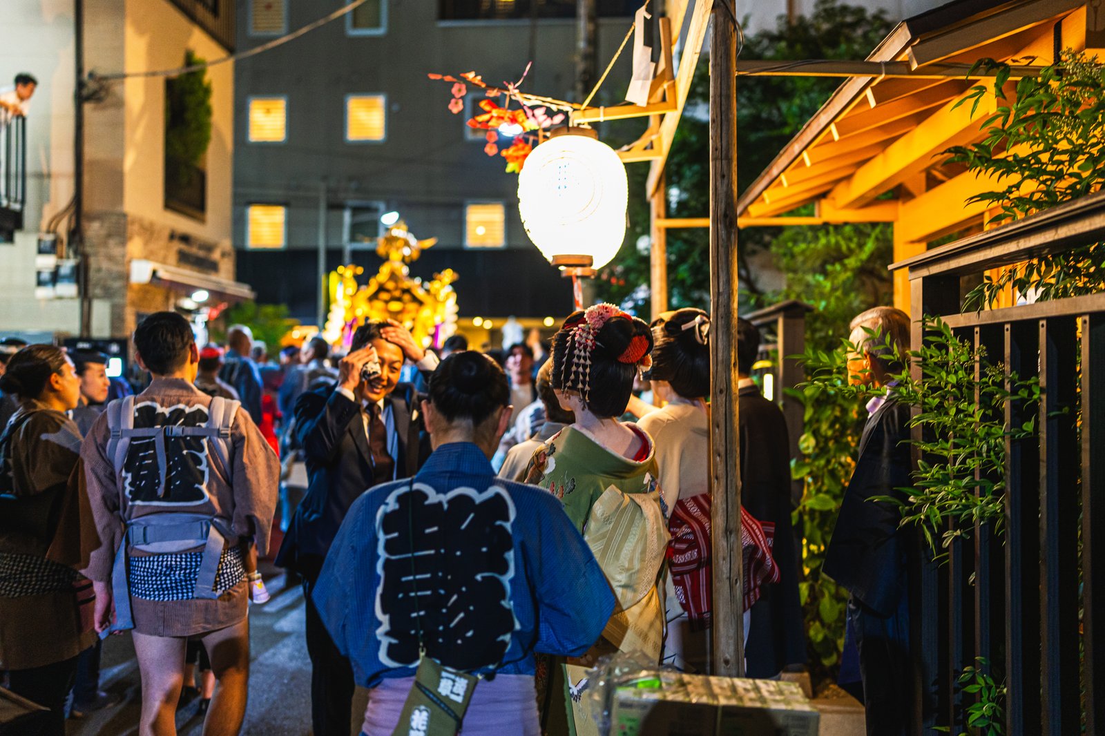 The Sanja Matsuri in Asakusa, the year's biggest fixture in the hanamachi calendar