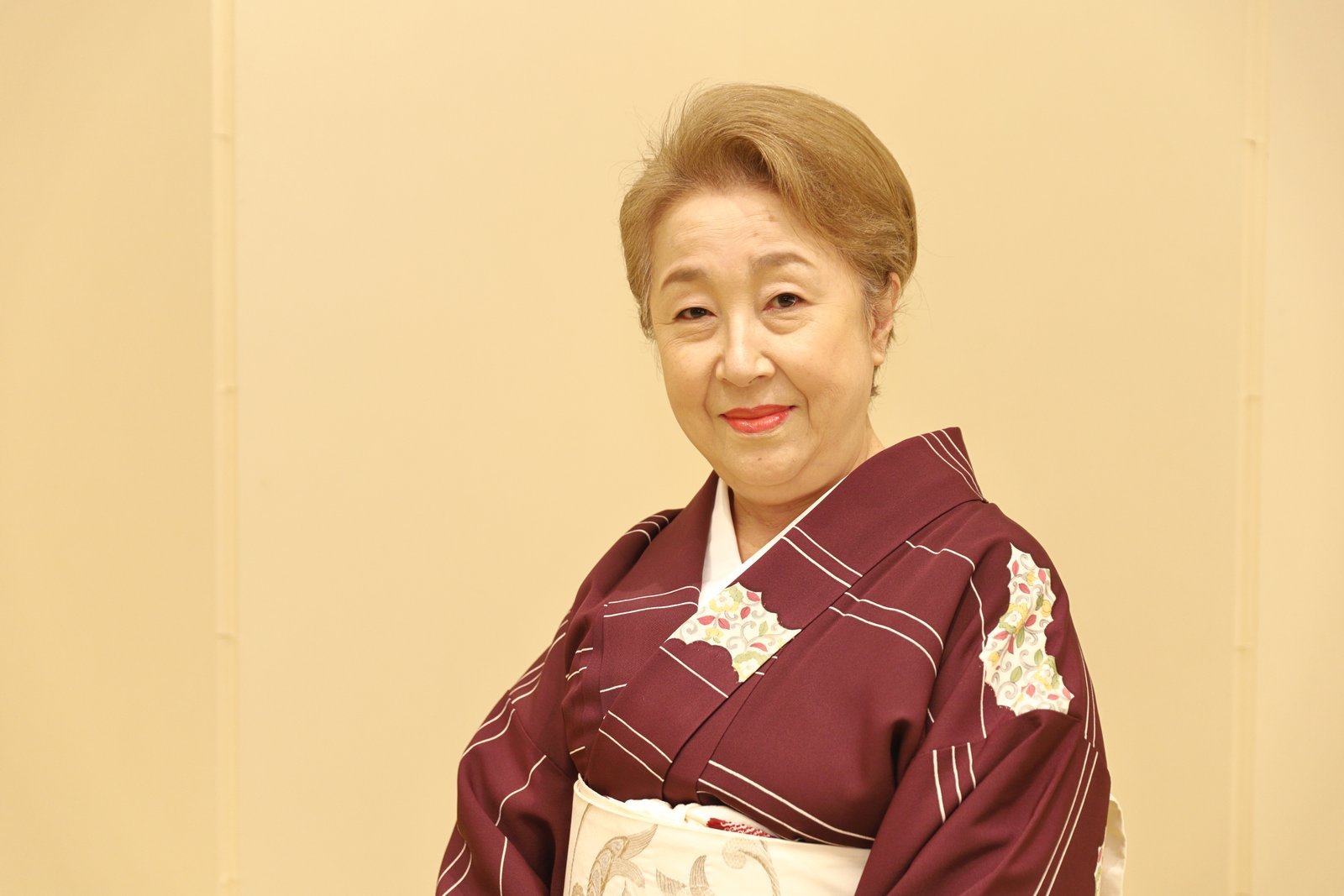 Chikage, the okami of Miyakodori, who made her debut as a hangyoku in Asakusa's hanamachi in 1969